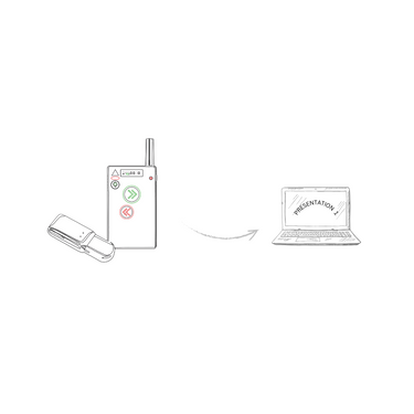 ppt slide changer for one laptop cue commander